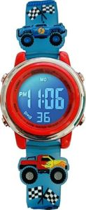 Monster Truck 3D Digital Light Up Watch for Boys, Kids, Children, Kids - Waterproof - School Watch