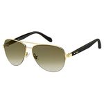 Fossil Women's Fos 3062/s Aviator Sunglasses GOLD BLACK 57 mm