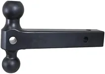 GEN-Y GH-054 Dual Ball 2 5/16", 2" Mount for 2 Inch Shank Made of Solid Steel with a 16,000 lbs Rating Made in The USA