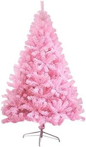 VEYLIN 4ft Christmas Tree 320 Tips Artificial Tree with Metal Stand (Pink)