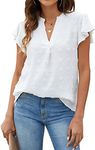 Blooming Jelly Womens White Blouse 