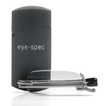 eye-spec Folding Reading Glasses with Slim Graphite Case | Compact Portable Design for Men and Women - Available in 7 Colours, 9 Strengths (+2.00)