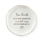 YZMICSTAR Friend Gifts For Women Friendship Ring Dish, Valentines Day Gifts For Best Friend, Jewelry Plate Gifts For Women Friends