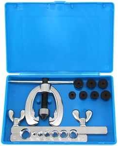 Maizoon Flaring Tools Set 7-Hole Bar 9pcs Double Flaring for Copper Aluminum Soft Steel Brake Line and Brass Tubing with Storage Case for 3/16",1/4",5/16",3/8",7/16",1/2",5/8" O.D. Tubing Blue