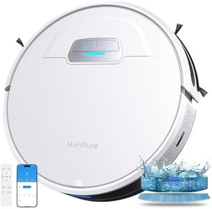 HONITURE G20 Robot Vacuum Cleaner, 4000Pa Strong Suction, 3 in 1 Robot Vacuum and Mop Combo, 7.6cm Thin, Control App/Wi-Fi/Alexa/Remote, Ideal for Pet Hair/Carpet/Hard Floor