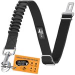 Active Pets Adjustable Safety Dog Seatbelt - Car Harness for Large, Medium & Small Dogs - Black
