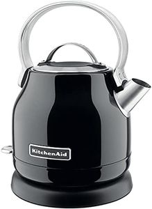 KitchenAid 5KEK1222EOB - Tetera eléctrica para té caliente, 2200 W, 1.25 litros, color negro