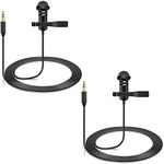 2 Pack Lavalier Microphone Compatib