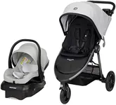 Maxi-Cosi Gia XP Luxe 3-Wheel Travel System, Nimble 3-Wheel maneuverability with All-Terrain Tires and Front-Wheel Suspension, Midnight Moon