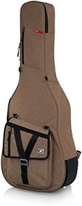 Gator Cases Transit - Estuche para guitarra acústica serie Transit con exterior color canela (GT-ACOUSTIC-TAN)