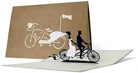 Beautiful Wedding Card Made of Kraf