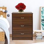 @home By Nilkamal Torrie Night Stand (Classic Walnut) | 1 Year Warranty