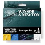 Winsor & Newton Winton Oil Color Paint Set, Seascape, 5 x 37ml Tubes