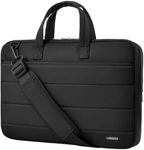 LUGGEX Laptop Case Sleeve 17-17.3 Inch, LTX02 360° Protective 17 Inch Laptop Shoulder Bag Computer Carrying Case Compatible with HP, Dell, Lenovo (LTX-Core, Black)