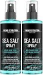 Viking Revolution - Sea Salt Spray Hair Men - 2x240ml - Hair Texturizing Spray with Kelp, Aloe Vera & Red Algae Extract - Surf Spray to Add Volume & Texture - Beach Hair Spray