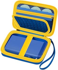 Comecase Case Compatible with Nelko P21/ for Phomemo D30 D35 Label Maker Machine, for JADENS D11/ for SUPVAN Mini Labeler Sticker, Labler Maker Storage for Tape&Accessories - Blue