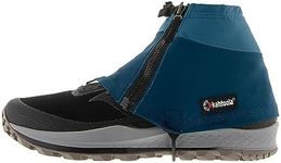 Kahtoola INSTAgaiter Low Gaiters for Hiking, Trail Running, Mountaineering, Hunting, Rocky Terrain, Mud, Snow & Ice - Horizon Blue - Large|X-Large