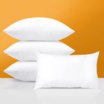 OTOSTAR 12 x 20 Pillow Inserts Set of 4 Outdoor Waterproof Decorative Throw Pillow Inserts Rectangle Lumbar Pillow Stuffers Form for Patio Furniture Couch Bed Garden Pillows Cushion (12 x 20 Inch)