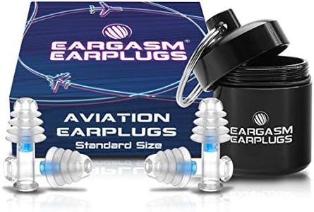 Eargasm Aviation Earplugs - Ear Pain Relief for Air Travel - Standard Size (2 Pairs in Gift Box Packaging)