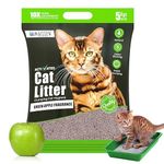 Maissen Activated Cat Litter- 5Kg | Green Apple Fragrance | Scoopable Bentonite Clay Cat Litter | Advanced Clumpimg Scented Litter Sand | 99.9% Dust Free | Natural | Odour Control