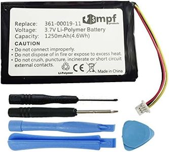 MPF Products 1250mAh 361-00019-11, 361-00019-13, 010-00621-10 Battery Replacement Compatible with Garmin Nuvi 200, 205, 250, 252, 255, 260, 265, 270 GPS Units