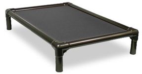 Kuranda Walnut PVC Chewproof Dog Bed - Large (40x25) - Ballistic Nylon - Smoke