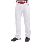 Rawlings Launch Series Baseball Pants | Full Length & Jogger Fit Options | Solid Colors | Adult Sizes White