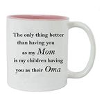 Only Thing Better Than Having You as My mom is My Children Having You as Their oma - Ceramic Mug (Pink) with Gift Box