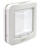 Battery-Powered Microchip Pet Door (Large) - Stores Up to 32 Different Microchip Numbers - Can Be Programmed To Lock/Unlock at Specified Times Suitable for Large Cat Breeds/Small Dogs