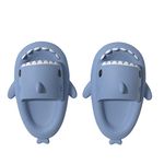 RXLLDOLY Toddler Shark Sliders, Cute Shark Slippers for Grils Boys Non-Slip Cloud Shark Slides Children Cartoon Beach Pool Sandals Shower Slippers for Kids