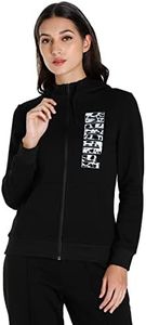 Puma Women's Regular Cotton Hooded Neck Sweatshirt (67543701_Black)