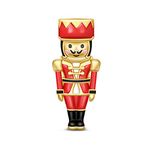 GNOCE The Nutcracker Robot Police Charms Yellow Gold Plated Nutcracker 925 Sterling Silver Charm Bead Fit Bracelet/Necklace For Girl Women