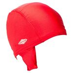 Matman Wrestling Hair Cap Adult Hair Cover Slicker Mens Womens Skull Cap BJJ One Size Made in USA (Red)