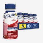 Ensure Plus Calories, Nutritional Supplement Shake Value Pack, To Help With Healthy Weight Gain Or Maintenance, Strawberry, 24 x 235-mL Bottles