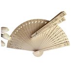 Personalized Wooden Handheld Folding Fans (65 Pcs) - Engraved Summer Wedding Fans, Sandalwood Fans, Custom Wooden Fans Party Favor Bridal Shower （Dolphin Type）