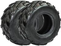 Set of 2 Hakuba Offroad ATV/UTV All-Terrain Tire 16x8-7, 6-PLY, 16x8x7, 16 8 7, 6PR/TL (Tubeless).