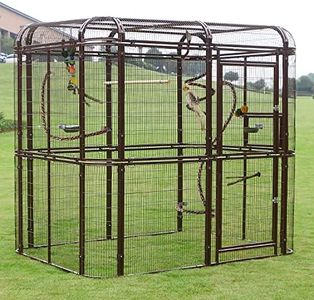 wonline Parrot Cages for Large Birds Outdoor Extra Large Bird Cage with Bird Cage and Perch, Suitable for Macaws Canaries Parrots Budgie Lovebirds