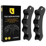 LIUDEX Toe Separator for Men and Women Bunion Toe Spacers Spreaders and Hammer Toe Correctors Toes Alignment and Bunion Correction Foot Pain Relief and Support for Overlapping Toes One Size Fits All