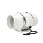 Ardnib (4"/100mm inline exhaust fan/Inline Duct Fan/Silent Mix Flow/Circular Inline Fan/Air Circulation System/Fresh Air System, White (4Inch/100mm) 2 Speed/ 28W /Air Flow 220m3/h