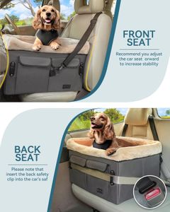 Petsfit Dog Car Booster Seat – Elevated Pet Travel Carrier