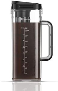 Maestri House Compact Cold Brew Coffee Maker, 64oz Iced Tea and Coffee Maker Brewer Space Saving Tritan Pitcher, 350 Mesh Filter, 100% Leak-Proof