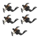 Dynasty Hardware HER-30-12P Heritage Lever Privacy Set, Aged Oil Rubbed Bronze, Contractor Pack (5 Pack)