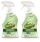 OdoBan Ready-to-Use Disinfectant and Odor Eliminator, Set of 2 Spray Bottles, 27 Ounces Each, Original Eucalyptus Scent