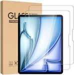 T Tersely 2-Pack Screen Protector for iPad Air 13-Inch (2024 M2 Chip), Ultra Sensitive 9H Tempered Glass Screen Protector for iPad Air 13"