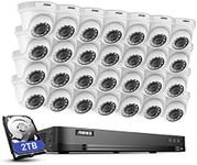 ANNKE Security Camera System 32 Channel 3K Lite AI DVR with Human/Vehicle Detection and 28pcs 1080P HD Outdoor IP66 Weatherproof CCTV Cameras, Smart Playback, Home/Business, 2 TB Hard Drive Included