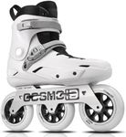 COSMOID TT3 Adult Inline Skate - COSMOID High Performance Roller Skates Blades for Women & Men, 3 Wheels 110mm Metal Frame,Indoor Outdoor and Fitness Grey, Size 5-13 (USM5-6/USL5.5-6.5)
