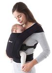 Ergobaby Embrace Baby Carrier for Newborns from Birth with Head Support, Extra Soft and Ergonomic, Pure Black