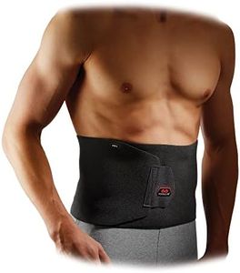 McDavid Waist Trimmer Belt Neoprene Fat Burning Sauna Waist Trainer - Promotes Healthy Sweat, Weight Loss, Lower Back Posture (Includes 1 Belt), Black