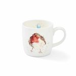 Portmeirion Home & Gifts Garden Friend (Robin) Bone China Single Mug, 1 Count (Pack of 1)