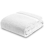 Towelogy Luxury Extra Large Bath Towels 90x140cm | 100% Egyptian Cotton Ring Spun Soft and Absorbent Hotel Quality Spa Bath Sheet (Snow White, 1)